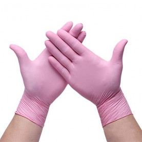 Guantes de Nitrilo Rosa...